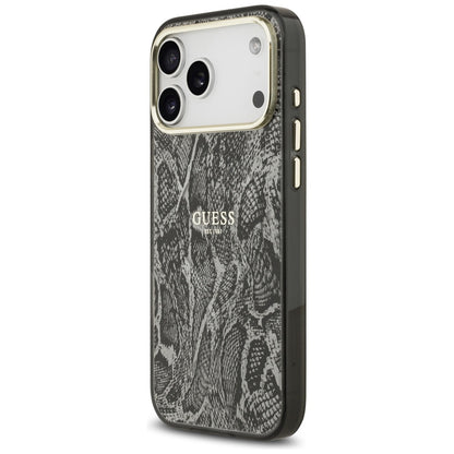 Funda MagSafe para Apple iPhone 17 Pro Max, Guess, Python Pattern, Negra