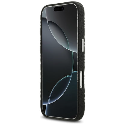 Funda MagSafe para Apple iPhone 17 Pro Max, Karl Lagerfeld, FW Stamped Karl, Negra