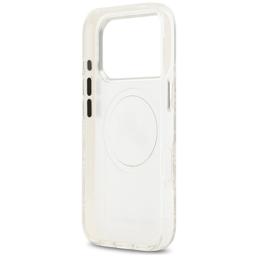 Funda MagSafe para Apple iPhone 17 Pro Max, Karl Lagerfeld, Glitter Karl & Choupette Head, Blanca