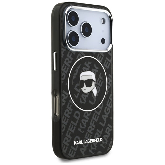 Funda MagSafe para Apple iPhone 17 Pro Max, Karl Lagerfeld, IML Karl's Head, Negra