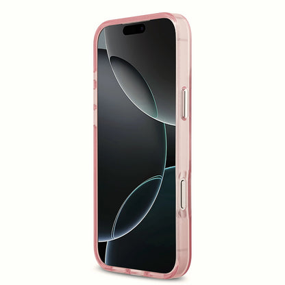 Funda MagSafe para Apple iPhone 17 Pro Max, Karl Lagerfeld, IML Sketch Logo Choupette, Rosa.