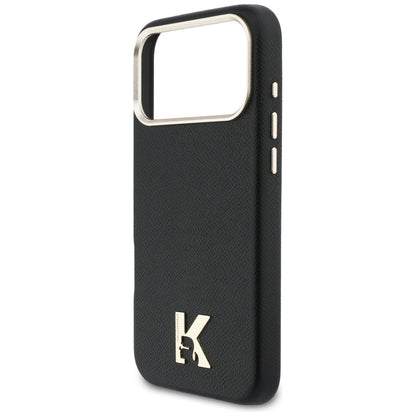 Funda MagSafe para Apple iPhone 17 Pro Max, Karl Lagerfeld, Karl Head Logo, Negra