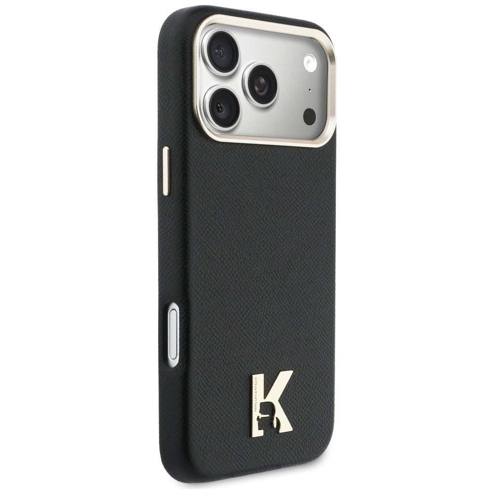 Funda MagSafe para Apple iPhone 17 Pro Max, Karl Lagerfeld, Karl Head Logo, Negra