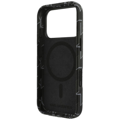 Funda MagSafe para Apple iPhone 17 Pro Max, Karl Lagerfeld, Logo KL Monogram, Negra