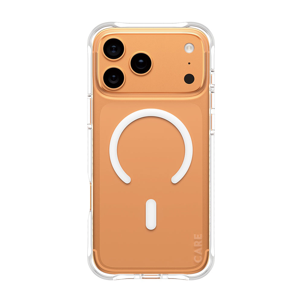 Funda MagSafe para Apple iPhone 17 Pro Max, PanzerGlass, Care Fashionable, Transparente Blanca