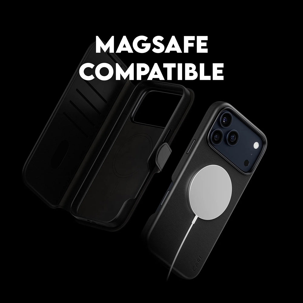 Funda MagSafe para Apple iPhone 17 Pro Max, PanzerGlass, Care Feature Tango Two-in-One, Negra