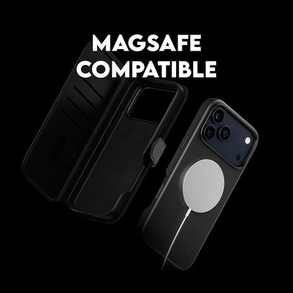 Funda MagSafe para Apple iPhone 17 Pro Max, PanzerGlass, Care Feature Tango Two-in-One, Negra