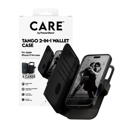 Funda MagSafe para Apple iPhone 17 Pro Max, PanzerGlass, Care Feature Tango Two-in-One, Negra