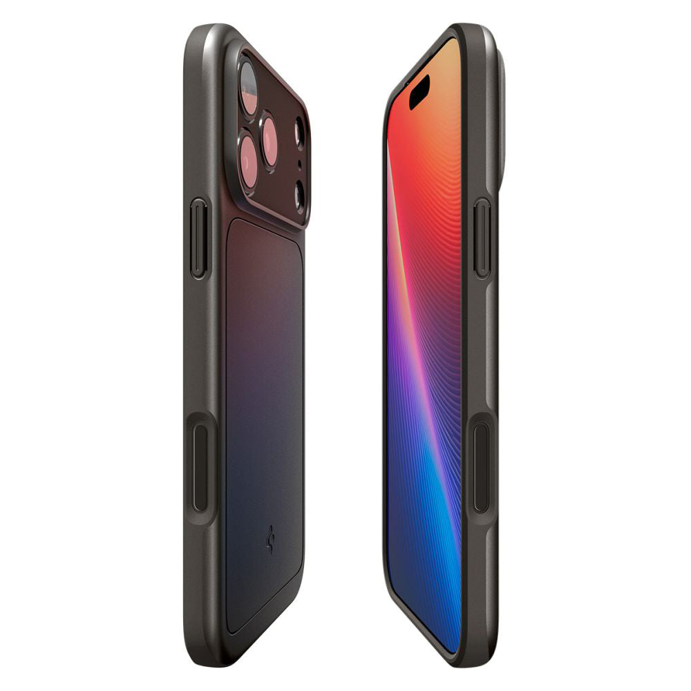 Funda MagSafe para Apple iPhone 17 Pro Max, Spigen, Thin Fit, Gris