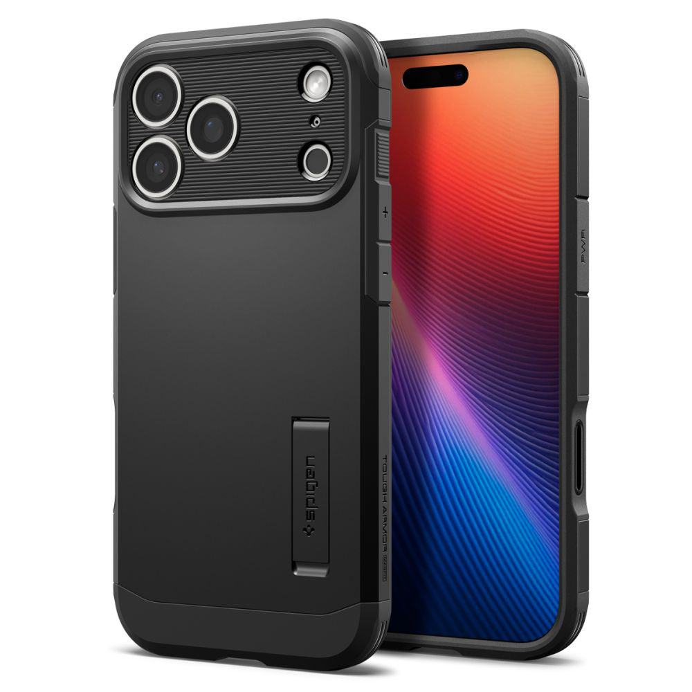 Funda MagSafe para Apple iPhone 17 Pro Max, Spigen, Tough Armor T, Negra