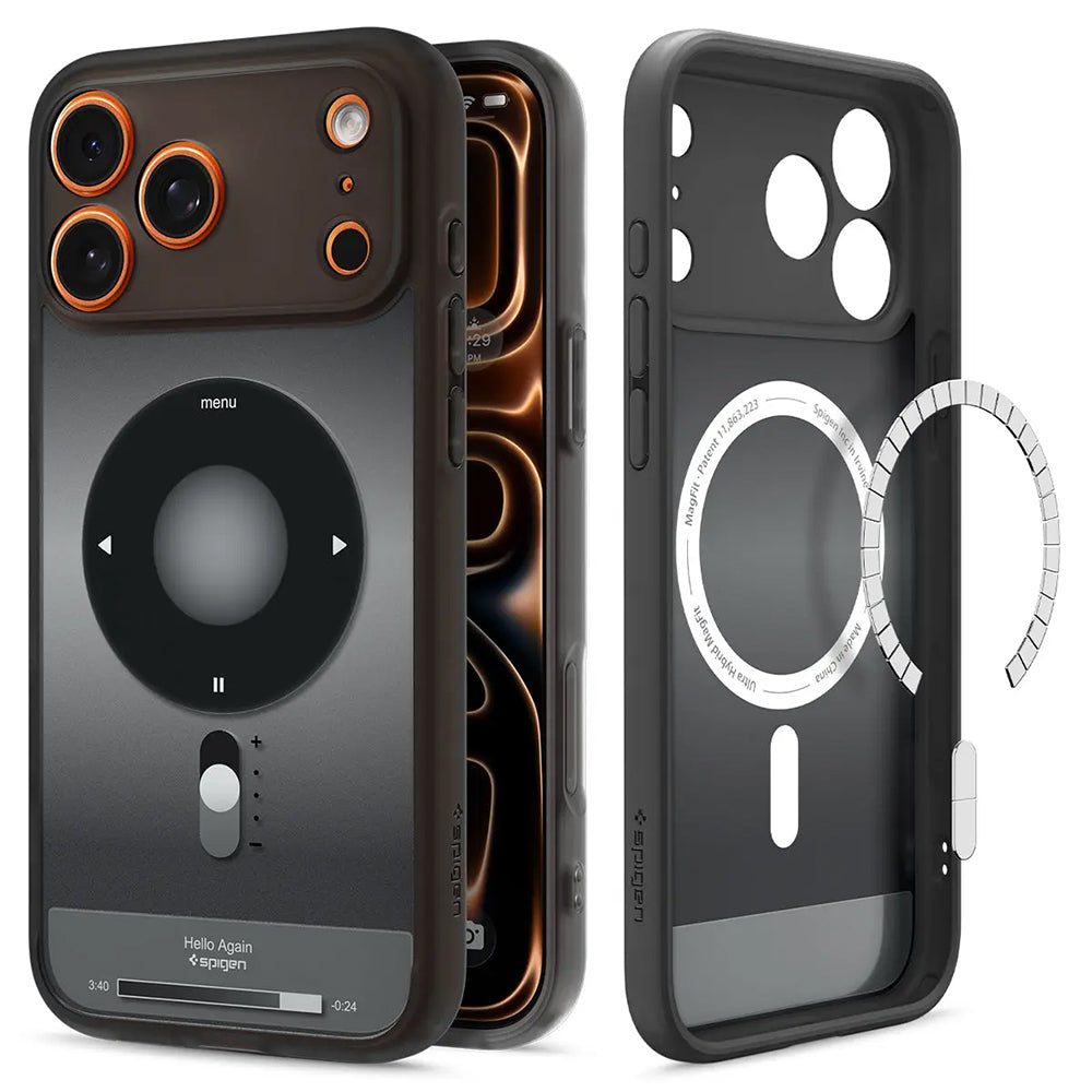Funda MagSafe para Apple iPhone 17 Pro Max, Spigen, Ultra Hybrid Classic, Negra