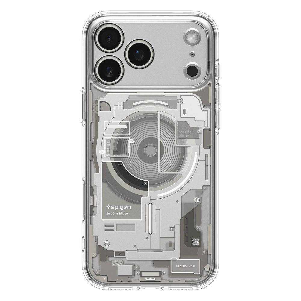 Funda MagSafe para Apple iPhone 17 Pro Max, Spigen, Ultra Hybrid Neo One, Transparente