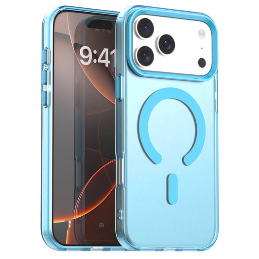 Funda MagSafe para Apple iPhone 17 Pro Max, Techsuit, CandyCase, Azul