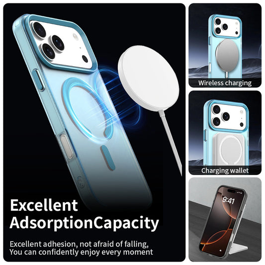 Funda MagSafe para Apple iPhone 17 Pro Max, Techsuit, CandyCase, Azul