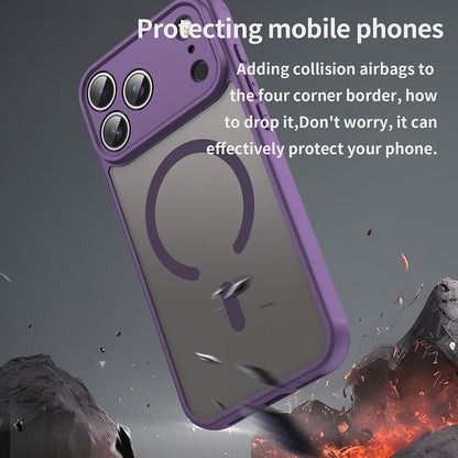 Funda MagSafe para Apple iPhone 17 Pro Max, Techsuit, HaloFrost II, Morado