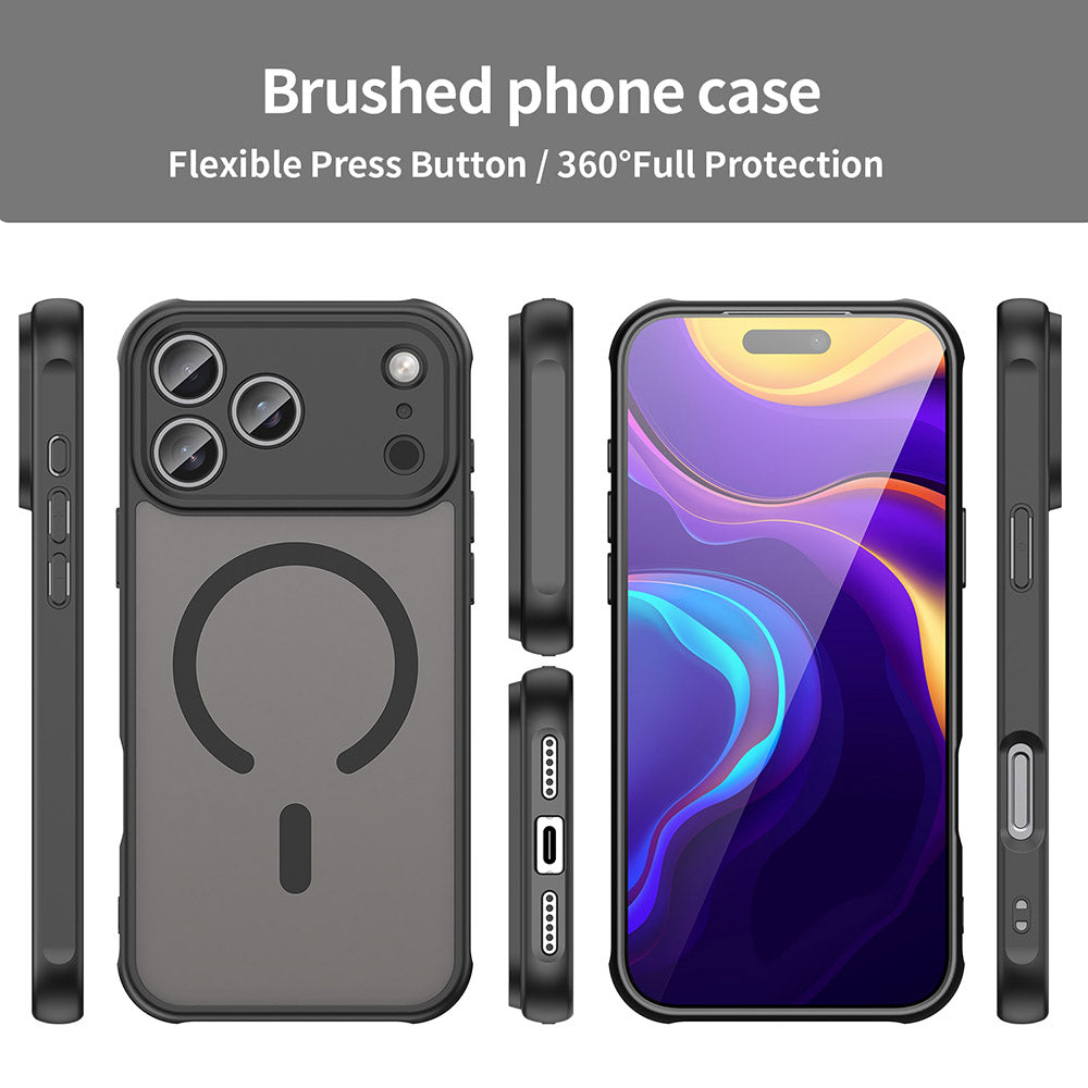 Funda MagSafe para Apple iPhone 17 Pro Max, Techsuit, HaloFrost II, Negra