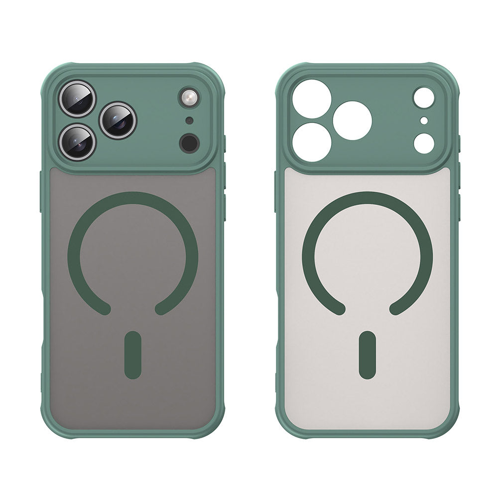 Funda MagSafe para Apple iPhone 17 Pro Max, Techsuit, HaloFrost II, Verde