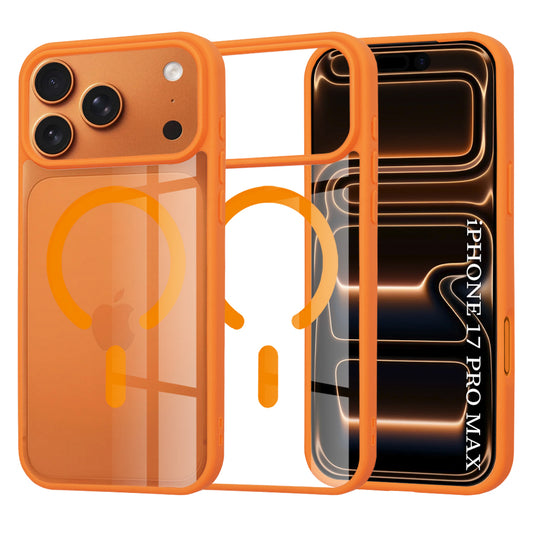 Funda MagSafe para Apple iPhone 17 Pro Max, Techsuit, Pro, Naranja
