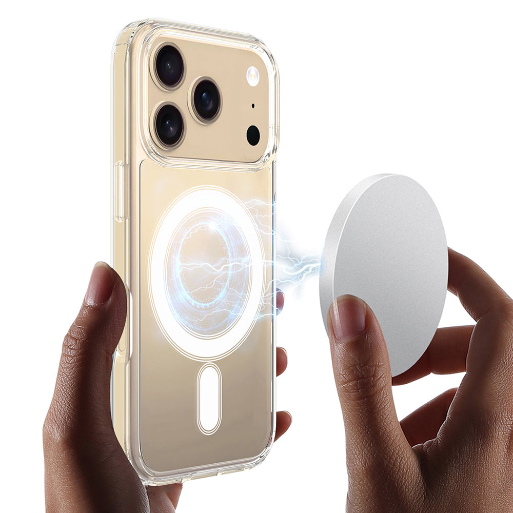 Funda MagSafe para Apple iPhone 17 Pro Max, Techsuit, Pro, Transparente