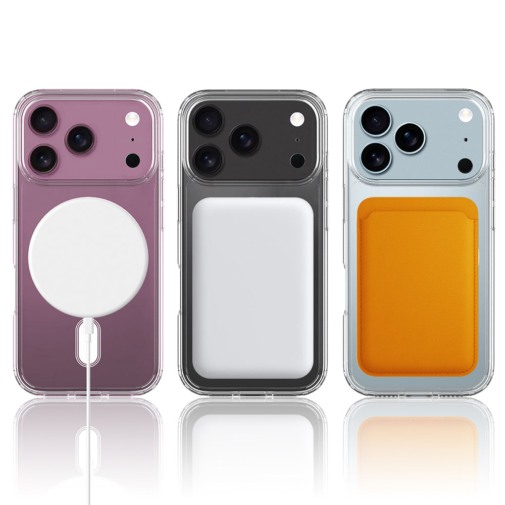 Funda MagSafe para Apple iPhone 17 Pro Max, Techsuit, Pro, Transparente