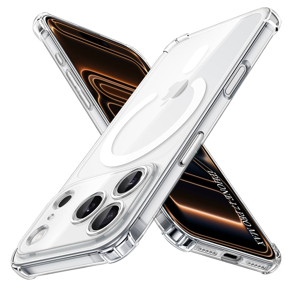 Funda MagSafe para Apple iPhone 17 Pro Max, Techsuit, Antigolpes, Transparente