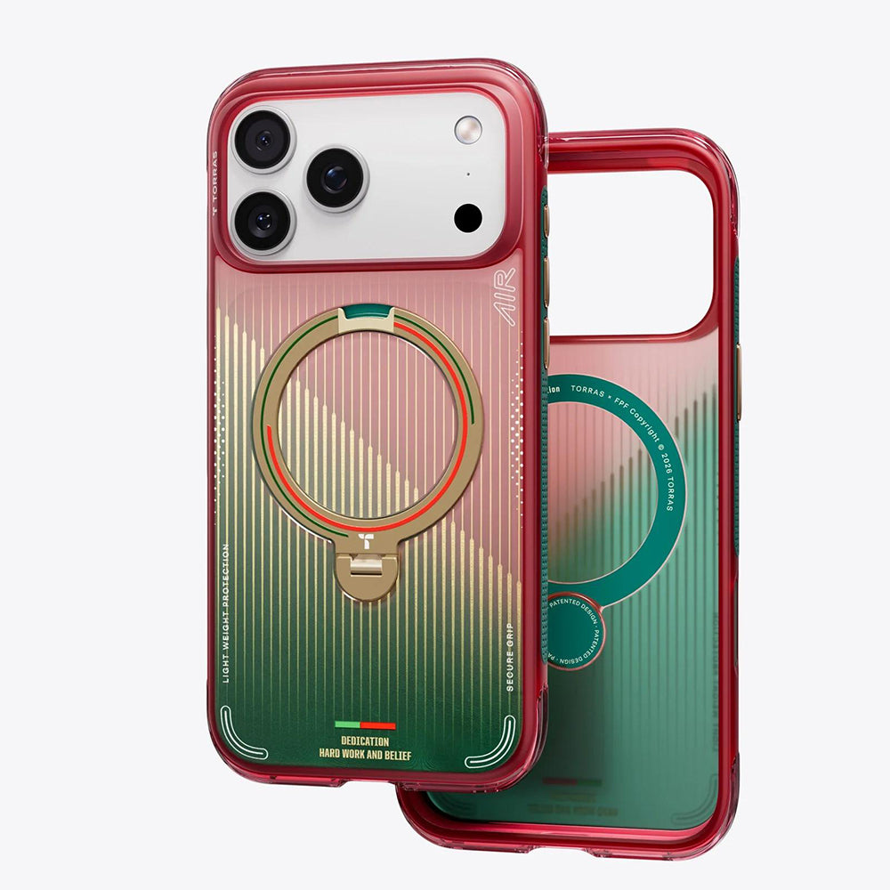 Funda MagSafe para Apple iPhone 17 Pro Max, Torras, Ostand Q3 Air, Glory Slash