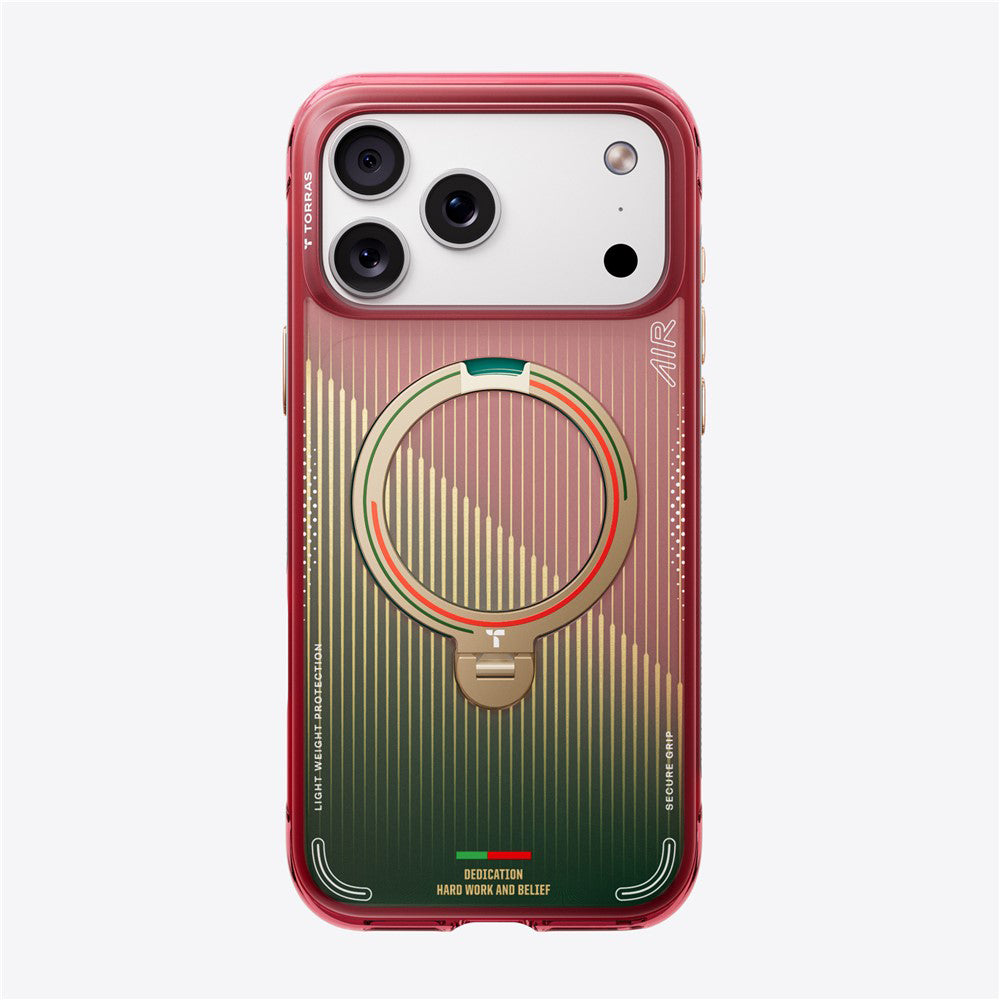 Funda MagSafe para Apple iPhone 17 Pro Max, Torras, Ostand Q3 Air, Glory Slash