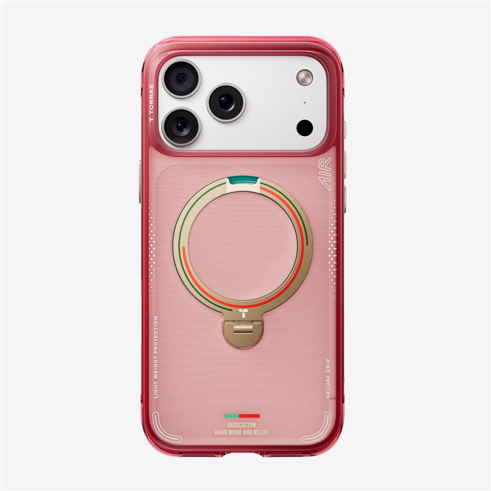 Funda MagSafe para Apple iPhone 17 Pro Max, Torras, Ostand Q3 Air, Wave of Passion