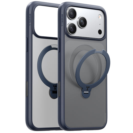 Funda MagSafe para Apple iPhone 17 Pro Max, Torras, Ostand Spin, Azul