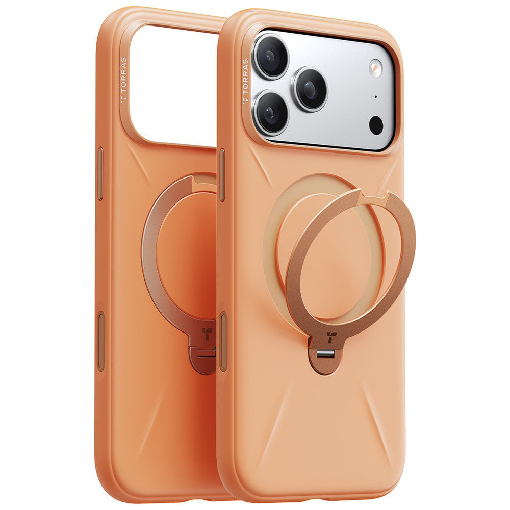 Funda MagSafe para Apple iPhone 17 Pro Max, Torras, QPRO Silicone, Naranja