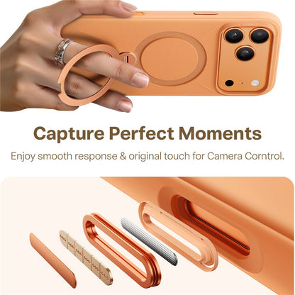 Funda MagSafe para Apple iPhone 17 Pro Max, Torras, QPRO Silicone, Naranja