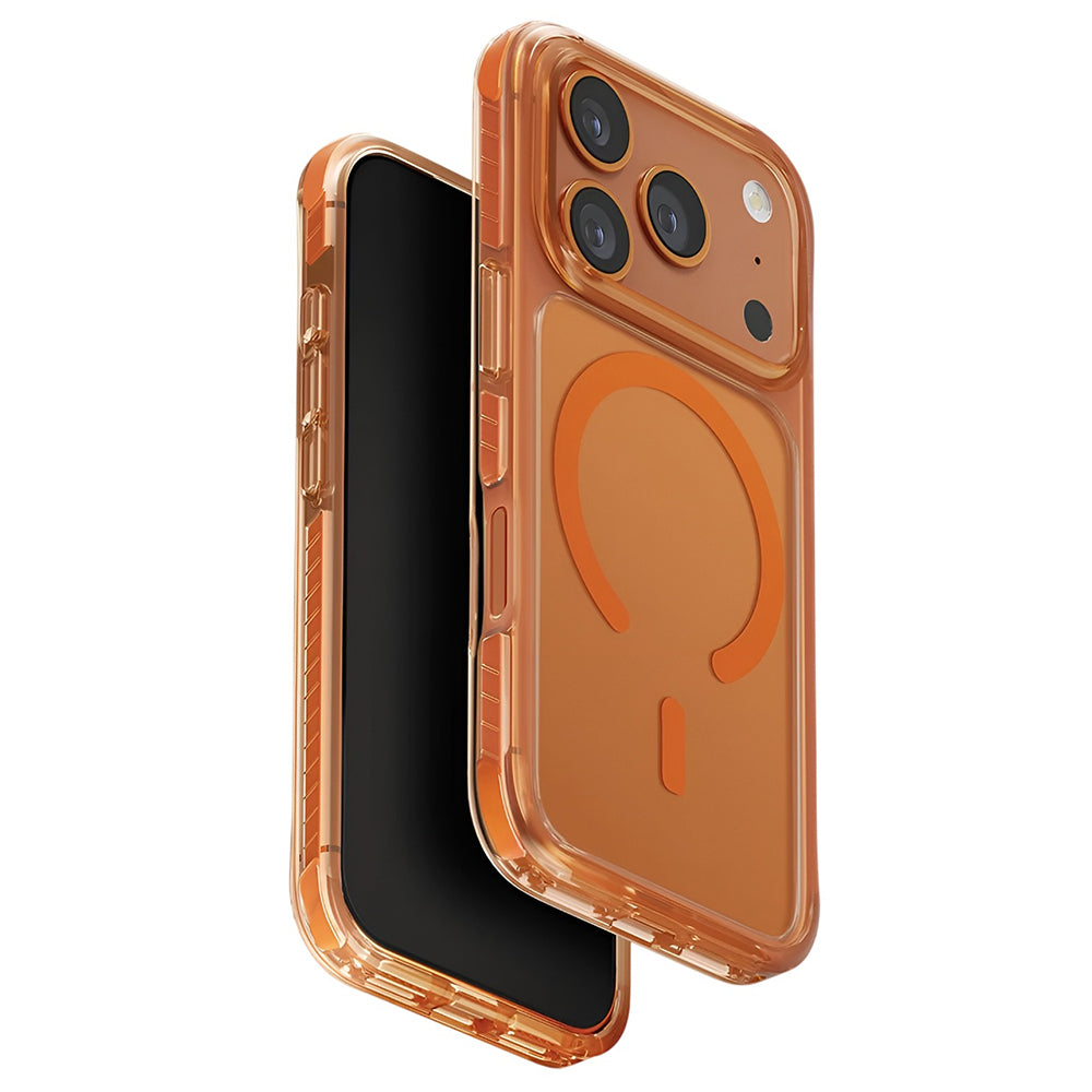 Funda MagSafe para Apple iPhone 17 Pro Max, UNIQ, Combat MagClick, Naranja