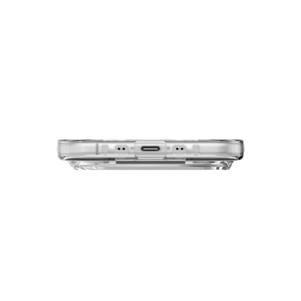 Funda MagSafe para Apple iPhone 17 Pro Max, UNIQ, Heldro Air MagClick, Gris Transparente