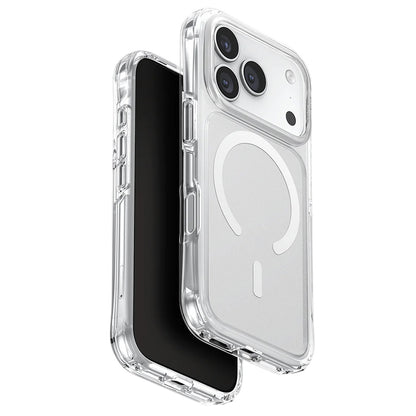 Funda MagSafe para Apple iPhone 17 Pro Max, UNIQ, LifePro Xtreme MagClick, Transparente