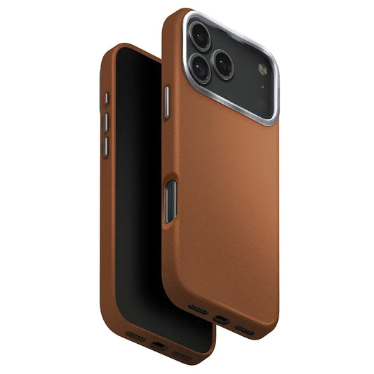 Funda MagSafe para Apple iPhone 17 Pro Max, UNIQ, Lyden Leatherette, Marrón
