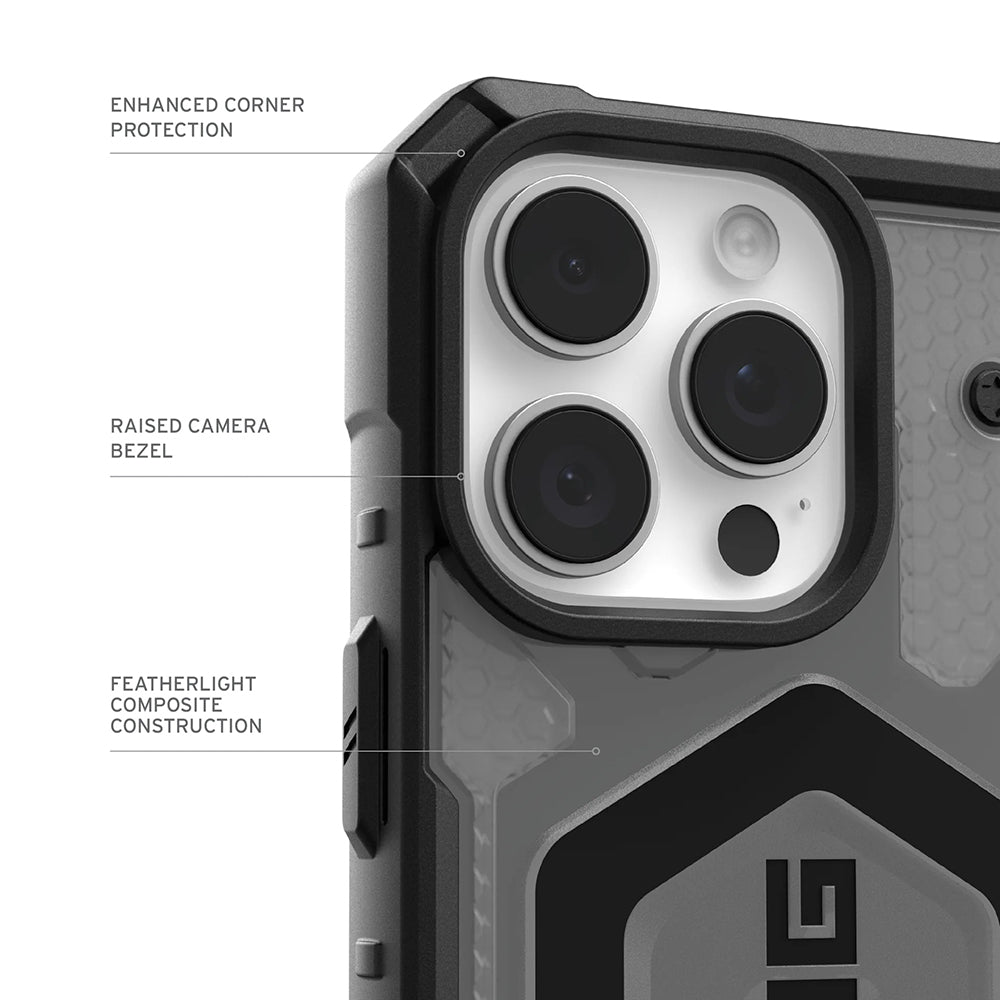 Funda MagSafe para Apple iPhone 17 Pro Max, Urban Armor Gear, Pathfinder Clear, Gris