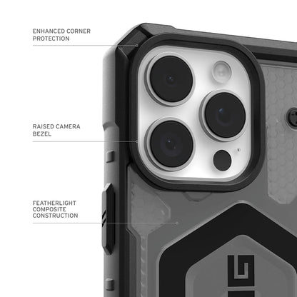 Funda MagSafe para Apple iPhone 17 Pro Max, Urban Armor Gear, Pathfinder Clear, Gris