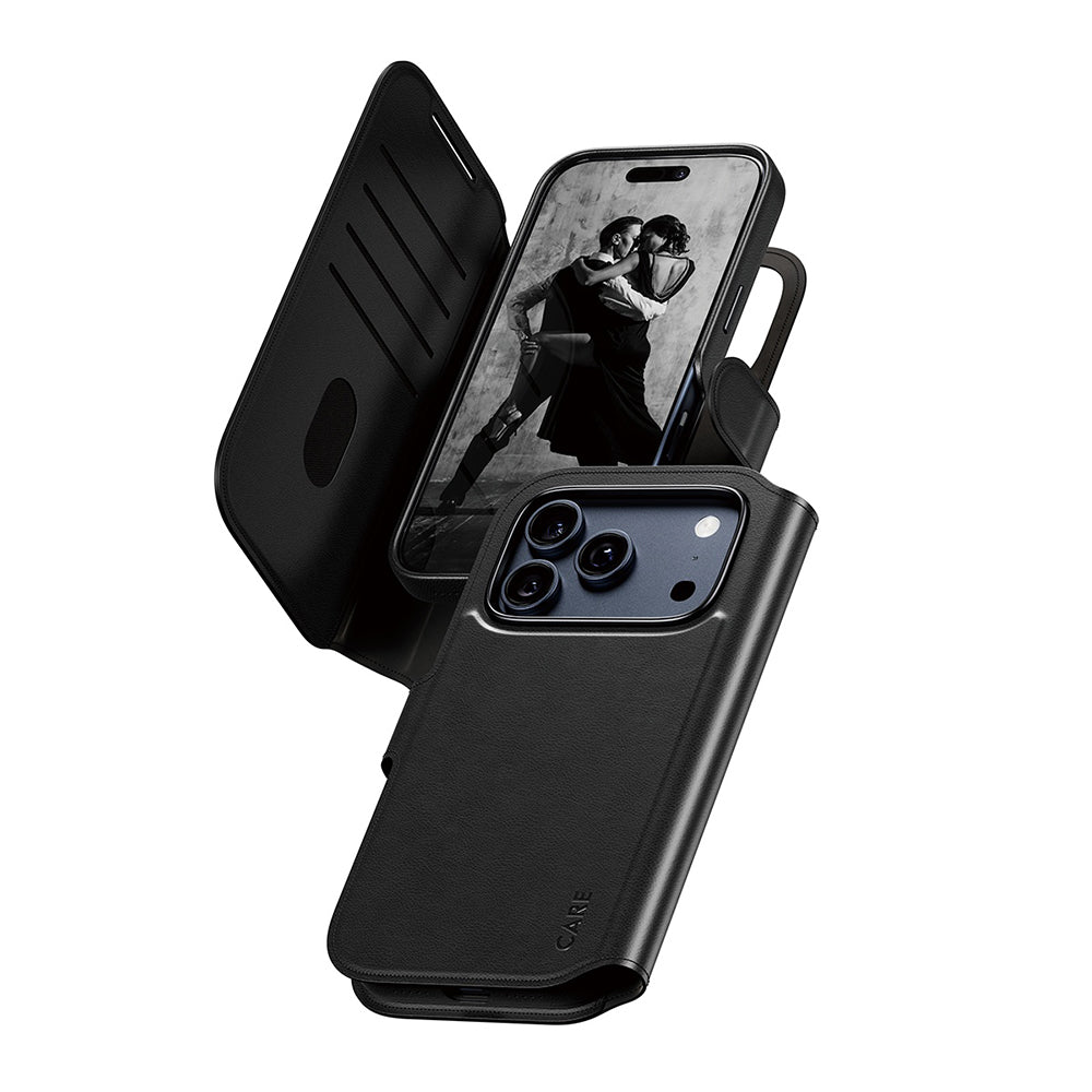 Funda MagSafe para Apple iPhone 17 Pro, PanzerGlass, Care Feature Tango Two-in-One, Negra