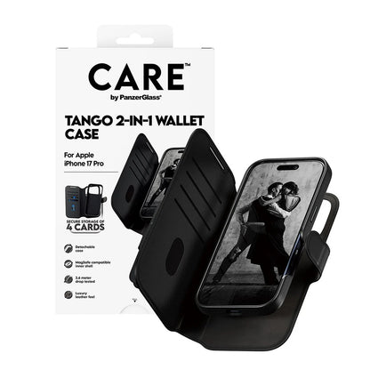 Funda MagSafe para Apple iPhone 17 Pro, PanzerGlass, Care Feature Tango Two-in-One, Negra