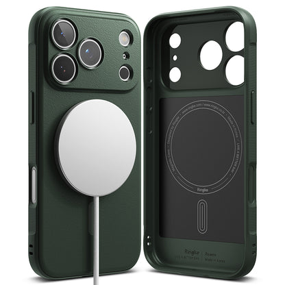 Funda MagSafe para Apple iPhone 17 Pro, Ringke, Ónix, Verde Oscuro