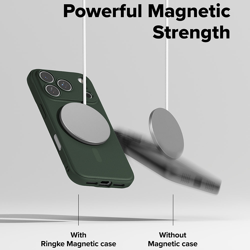 Funda MagSafe para Apple iPhone 17 Pro, Ringke, Ónix, Verde Oscuro