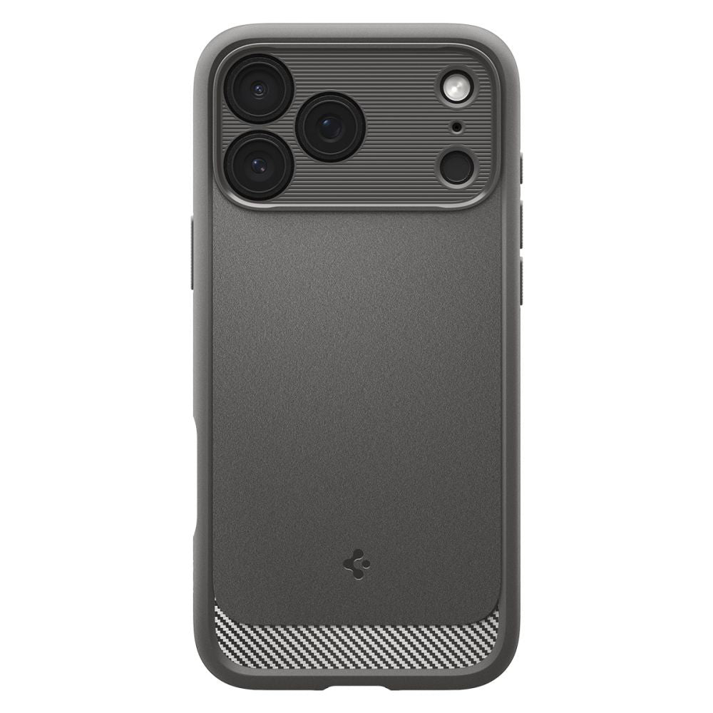 Funda MagSafe para Apple iPhone 17 Pro, Spigen, Rugged Armor, Gris