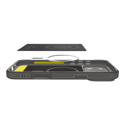 Funda MagSafe para Apple iPhone 17 Pro, Spigen, Rugged Armor, Gris