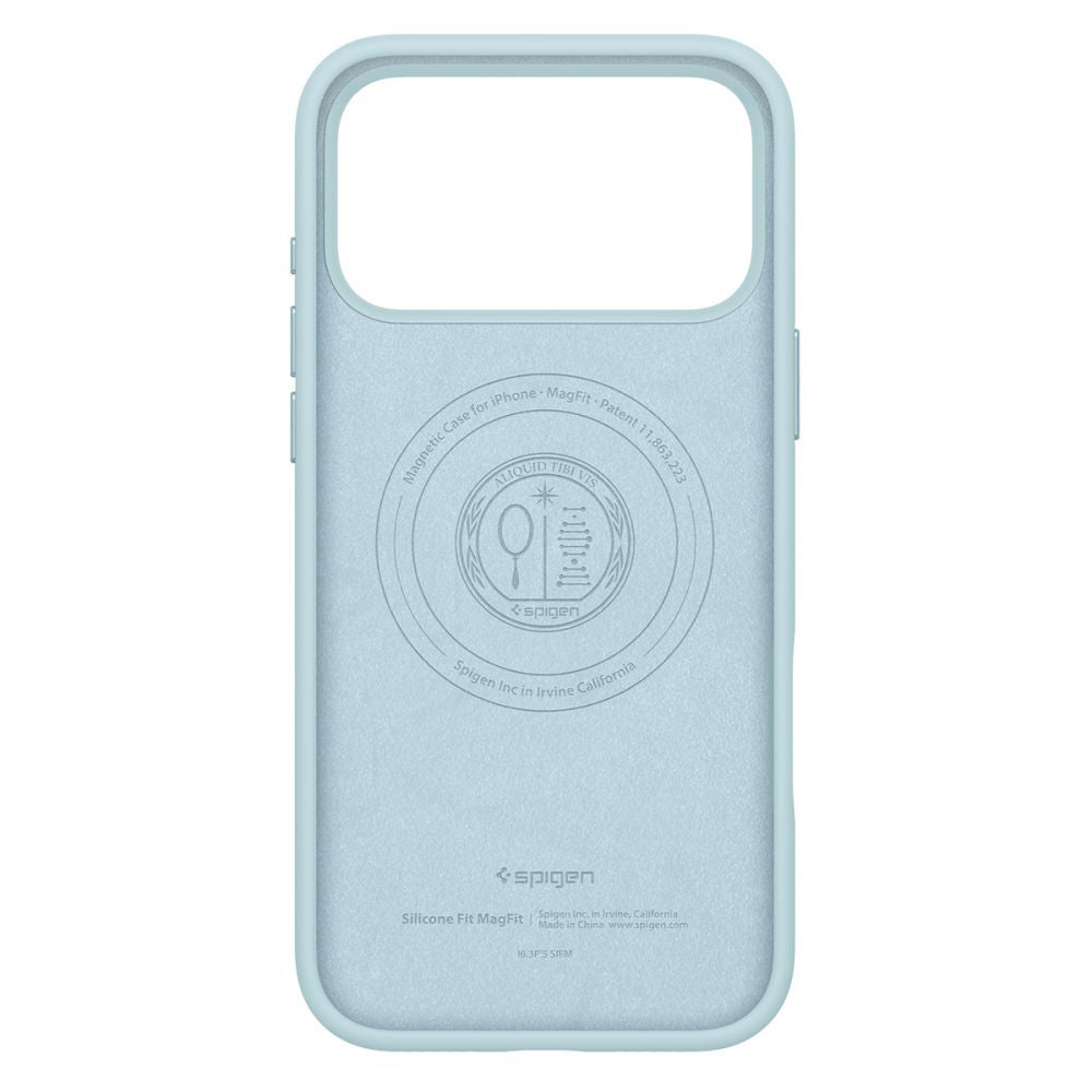 Funda MagSafe para Apple iPhone 17 Pro, Spigen, Silicone Fit, Azul