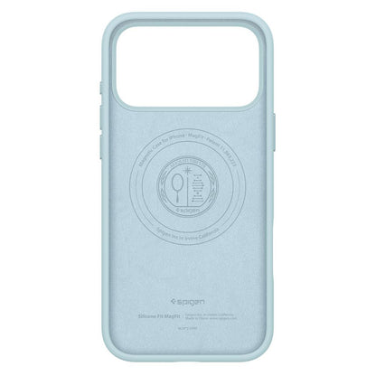 Funda MagSafe para Apple iPhone 17 Pro, Spigen, Silicone Fit, Azul