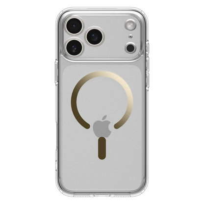 Funda MagSafe para Apple iPhone 17 Pro, Spigen, Ultra Hybrid, Dorada Transparente