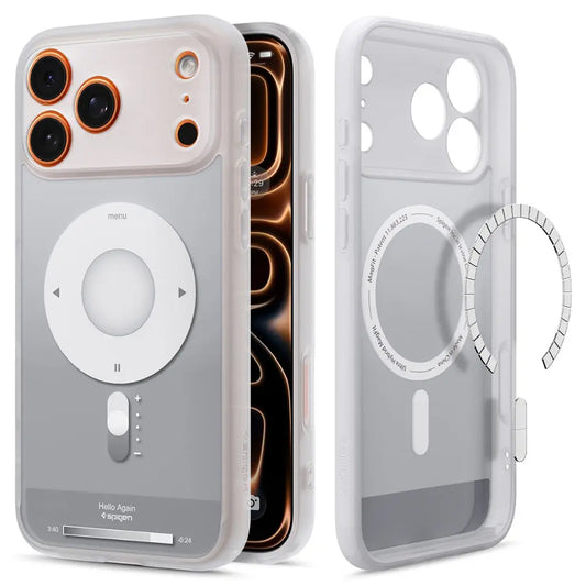 MagSafe Case for Apple iPhone 17 Pro, Spigen, Ultra Hybrid Classic, Silver