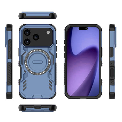 Funda MagSafe para Apple iPhone 17 Pro, Techsuit, ArmorMag, Azul