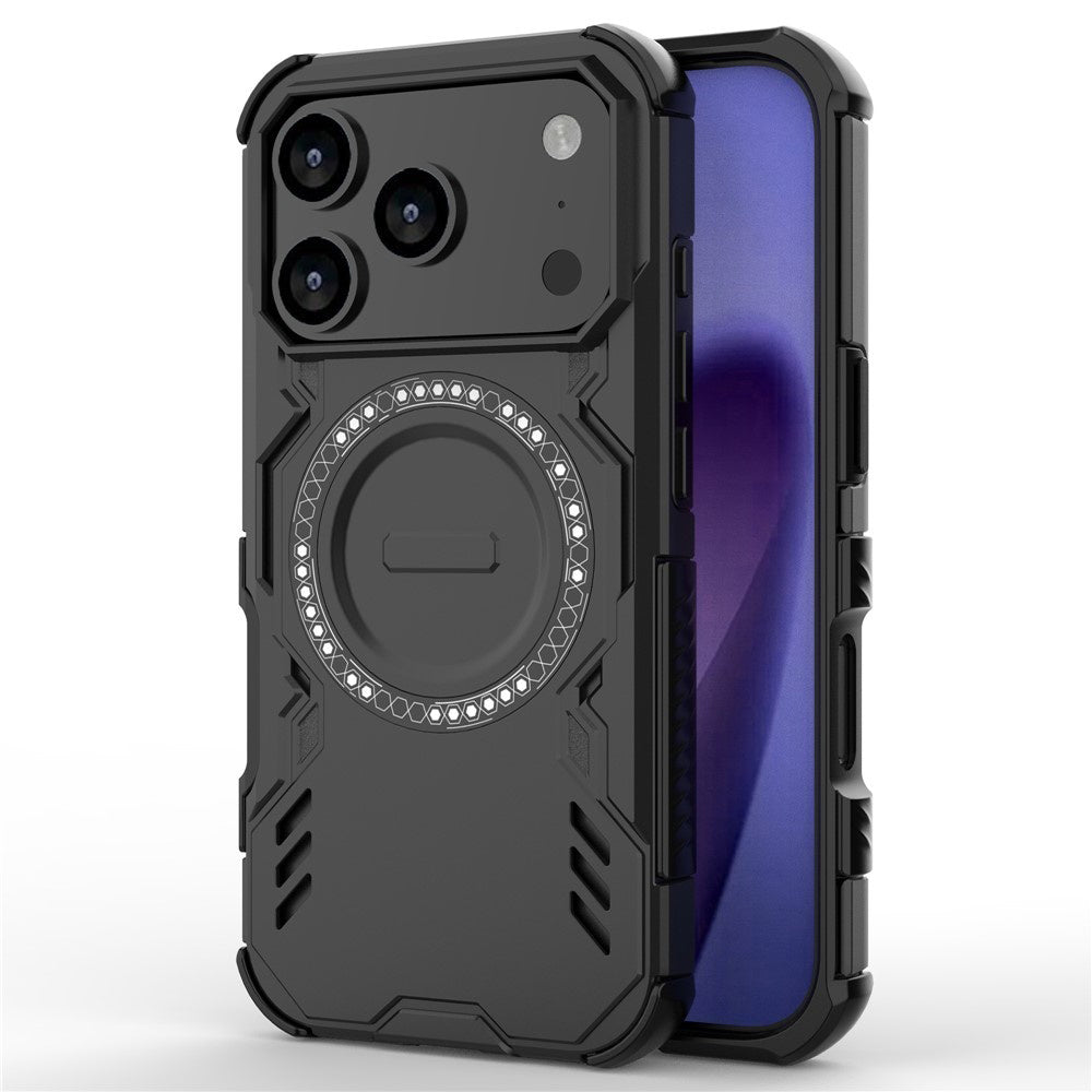 Funda MagSafe para Apple iPhone 17 Pro, Techsuit, ArmorMag, Negra.