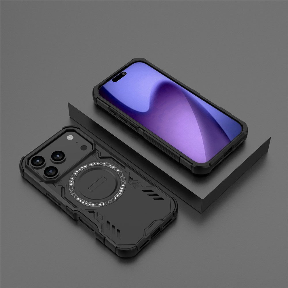 Funda MagSafe para Apple iPhone 17 Pro, Techsuit, ArmorMag, Negra.